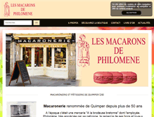Tablet Screenshot of macaron-quimper.com